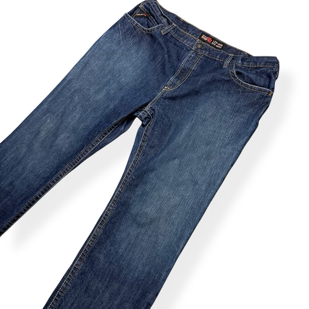 Ariat Work FR Men's Low Rise M4 Boot Cut Jeans 42x32 Flame Resistant HRC2 2112 - Picture 4 of 16